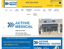 Tablet Screenshot of active-medical.com